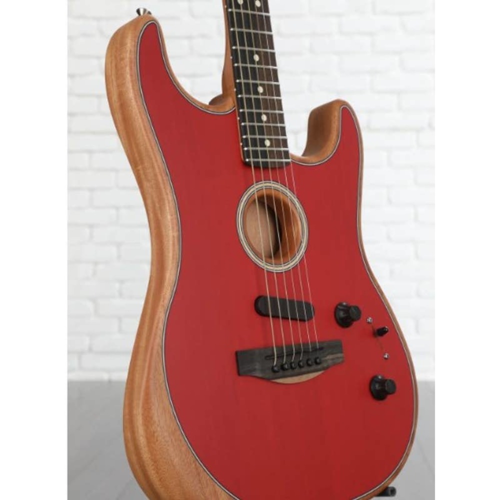 Fender American Acoustasonic Stratocaster Guitar dakota red **Made in USA**
